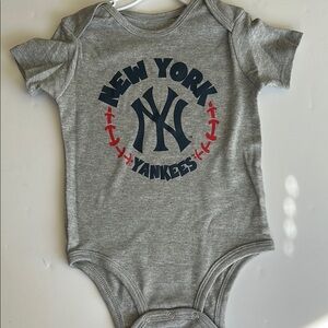 Gray and Red Bodysuit